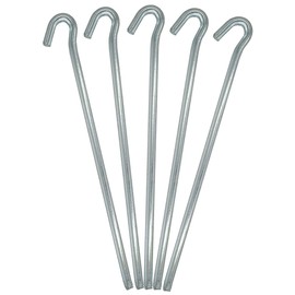 fiXte® 8 Pack of Steel Tent Peg Heavy Duty, 230mm x 4.5mm (9 inch) (8 Pack)