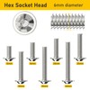 Valorada M6 Bolts, M6 x 12mm Flanged Button Head Socket