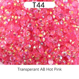 500pcs 6mm 26gram Jelly Rhinestone AB Color Non Hotfix Glitter Resin Rhinestone Bling Diamonds for Mugs, Bottles, Tumblers, Craft Decoreation…