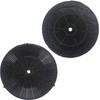 SPARES2GO Round Carbon Filter Pair compatible with Elica Cooker Hood