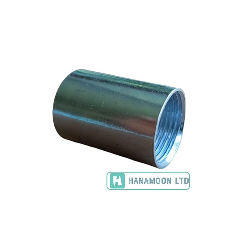 20MM Galvanised Conduit Strigth Coupler - Pack of 5
