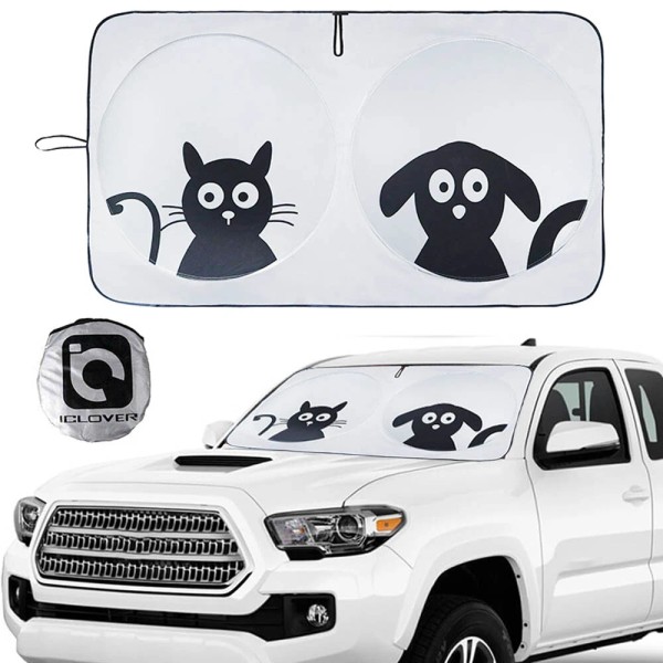 IC ICLOVER Foldable Car Windshield Sun Shade Auto Front &