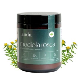 LANDA | Extracto de Rhodiola Rosea | Orgánica 10:1 | Potente Adaptógeno para Reducir el Estrés | Aumentar la Energía | Mejorar el Estado de Ánimo | Ce
