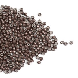 500 PCS Hair Extensions Copper Ring Beads 3.0mm Nano Ring Beads Silicone Lined Micro Links Beads for Hair Extensions (Brown)