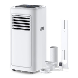 Portable Air Conditioners 8000 BTU, Air Conditioner for Room up to 350 Sq. Ft., 3-in-1 AC Unit with Cooling & Dehumidifier & Fan Function, Digital Display, Remote Control, Sleep Modes, Window Kits
