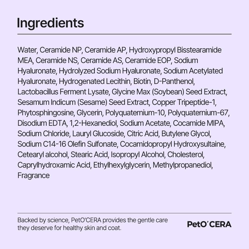 PetO’Cera Dog Shampoo Nourishing, All-in-One Dog Shampoo and Conditioner, Strengthens