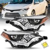 JSBOYAT Headlights Assembly for 2014 2015 2016 Toyota Corolla Base/CE/C/LE Eco/LE/L/S Plus/S/Sedan 4-Door LED Headlamps Driver and Passenger Side