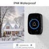 Wireless Doorbell, Waterproof Door Bell Kit, Distinguish front and rear
