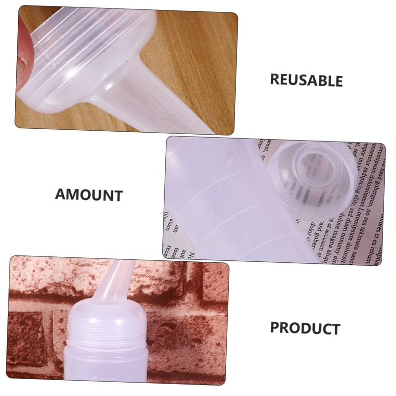 GLEAVI 6pcs Hair Dry Cleaning Bottle Hair Oil Applicator Empty