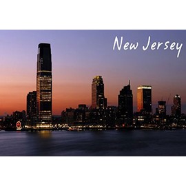 New Jersey USA United States Fridge Refrigerator Magnets (1 Piece, Style: New Jersey #H4)