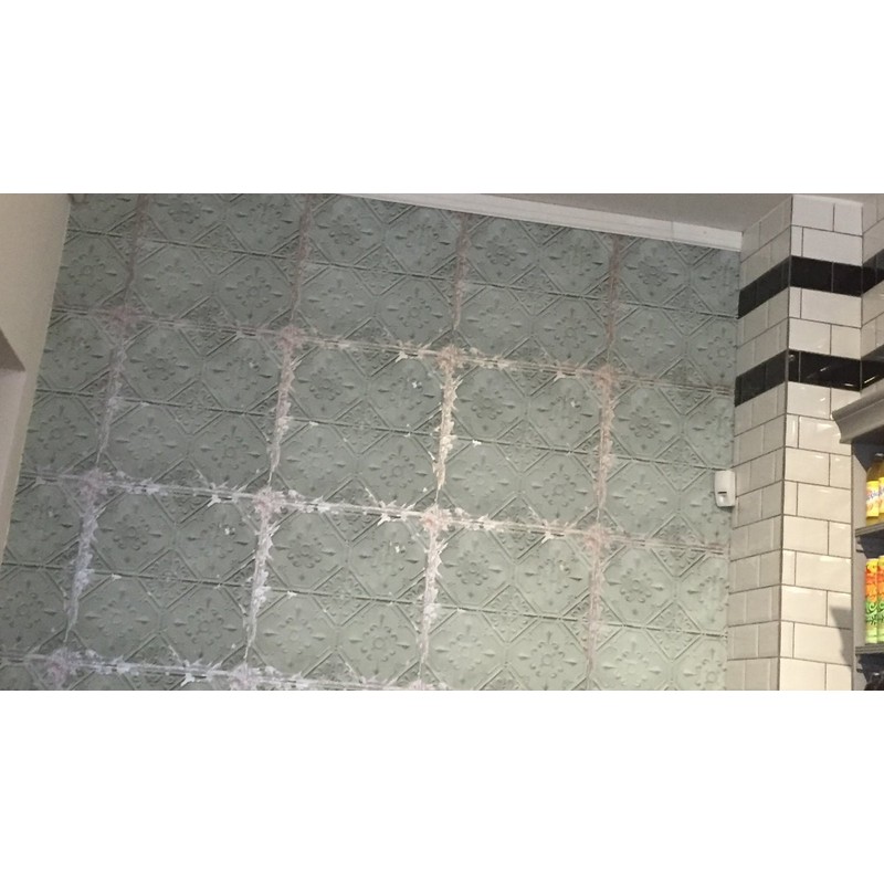 Fine Decor Tin Tile Wallpaper Urban Prints Metallic Metal Modern