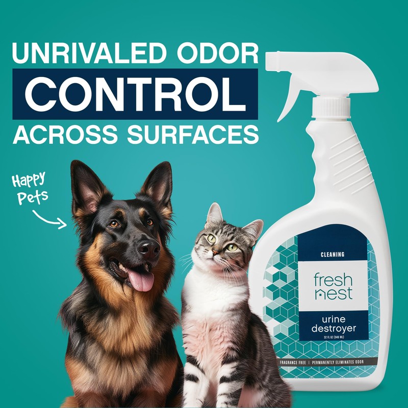 Fresh Nest Urine Destroyer - Fragrance-Free Cleaner for Stain and