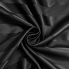 DuShow Satin Fitted Sheet King Black,Stripe Silky Deep Pocket(35cm) Satin