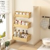 Tea Bag Organizer Storage Holder- Bamboo Countertop Teabag Display Rack