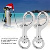2pcs 80MM Diving 316 Stainless Steel Swivel Eye Snap Hook
