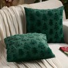 Christmas Tree Pillow Covers 18x18 Inch Set of 2, Dark