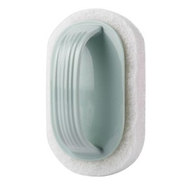 Handled Bath Scrubber, Bathroom Scouring Pad, Heavy Duty Neating Sponge Scrub Brush, Non-Scratch Remove Soap Scum, for Neating Shower Tile Bathtube Sink Spas Hot Tubs, Swimming Pool Step & Corner
