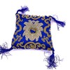 Square Brocade Silk Handmade Singing Bowl Cushion with Tassels (6