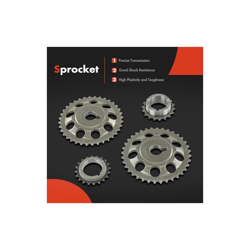 A-Premium Kit de 11 Cadenas Distribución c/Piñón, Tensor y Guía