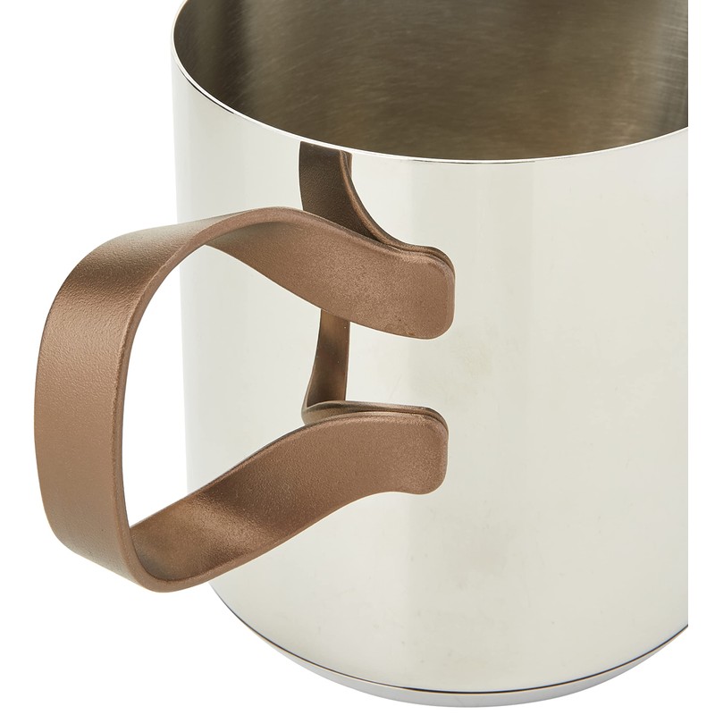 Alessi edo Milk Boiler, Steel,Brown