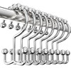 Utopia Bedding Double Glide Roller Set of 12 Shower Curtain