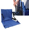 Foldable Seat Cushion Backrest Beach Chair Mat Single Person Portable