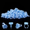200 pieces of disposable plastic adhesive rings Eyelash adhesive rings
