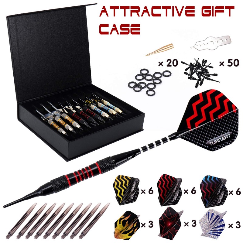 Turnart Darts Plastic Tip - Professional Soft Tip Darts Set