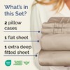 CGK Unlimited Extra Deep Twin Sheet Set - 4 Piece Breathable & Cooling Sheets - Hotel Luxury Bedding Set w/18-24 Inch Extra Deep Pockets - Easy & Secure Fit - Super Soft, Wrinkle Free and Comfy - Wheat, Twin Size