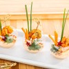 Restaurantware 2 Ounce Round Plastic Bowls 5 Disposable Sphere Cups