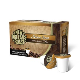 New Orleans Roast Coffee & Tea Medium Roast Single Cups, 12 Count