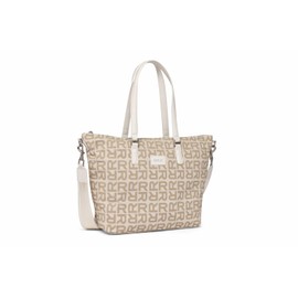 Replay Women's Fw3490 Shoulder Bag, 1628 Dirty White + Sand