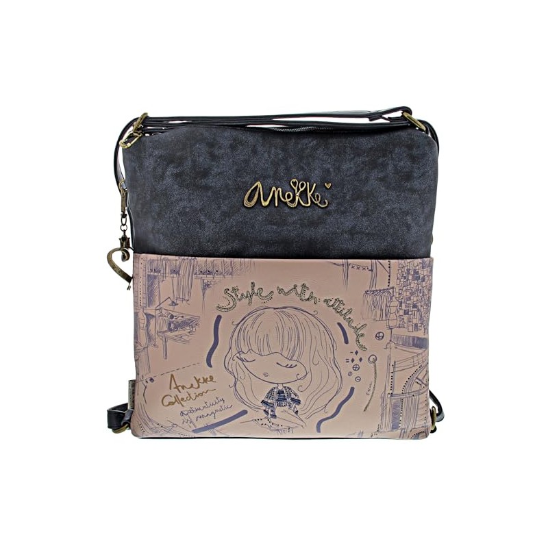 Anekke Schultertasche Rucksack Studio Bag Convertible Into Backpack Multicolor mehrfarbig