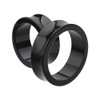 1 PAIR (2pcs) ACRYLIC TUNNELS Double Flare Gauges Solid Saddle