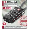 ANVIL TSA Approved Luggage Locks - Re-settable 3-Digit Combination Cable