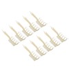 10pcs Z Shaped Wide Tooth Comb Stylish Portable Double Sided