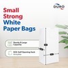 Duro 2# White Popcorn Bags 500-Count, Bulk Small White Paper