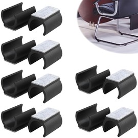 SRLWMYI Pack of 12 Chair Gliders, Cantilever Furniture Gliders, Felt Gliders for Swing Chairs, Diameter 24-25 mm, for Cantilever Chairs, Protect Tile Floors, Wooden Floors and Reduce Noise