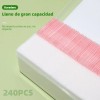 240 Pcs Esponja Facial Engrosado De Tres Capas Para Limpieza
