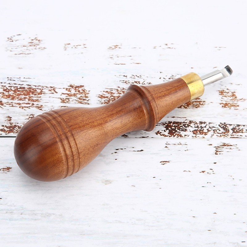 Wooden Handle Alloy Steel Watch Pry Watch Case Remover Watch