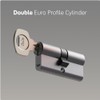 Yale Series 500 Series 105023040002201 Safety Cylinder Nickel-Plated 35 x