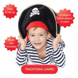 Lello & Monkey Pirate Party Games for kids birthday parties - 3 games in one handy pack made in the UK
