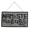 14cm Fair Trade Nepalese Stone Om Sign Namaste Stone Sign