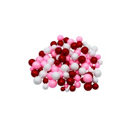 2 Pack Valentine's Day Decorative Vase Filler Foam Balls 220 Pieces Red Pink White Sparkle Glitter Mix Festive Holiday Seasonal Craft Supplies DIY Centerpiece Home Offcie School