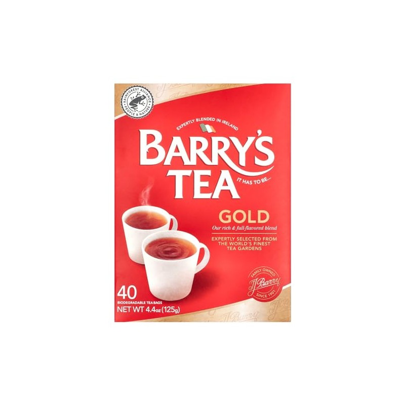 Barrys Tea Gold 40 Bags 125g (4.4oz)