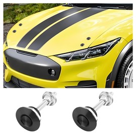 2PCS 1.17 Inch Hood Pins Kit for Car,Stainless Steel Hood Latches of Quick Release Pin for Bumper Quick Release,Universal Quick Release Bumper Clips Car Exterior Accessories (Black)