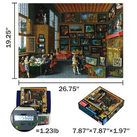 MaxRenard Game Jigsaw Puzzle 1000 Pieces for Adult Oil Painting Collection Cognoscenti in A Room Hung with Pictures Famous Artwork Toy
