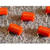 SBE / CDE 25pc .068uF 100V 5% Polypropylene Orange Drop