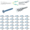 Ansoon Plastic Self Drilling Drywall Anchor with Screws Kit -