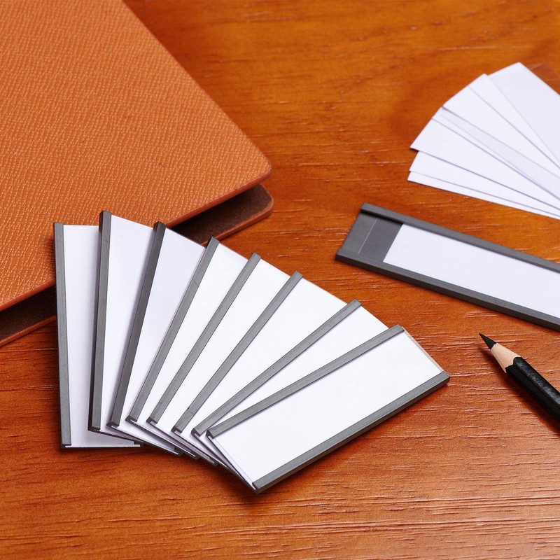 Eeoyu Magnetic Label Holders with Magnets Magnetic Data Card Holders